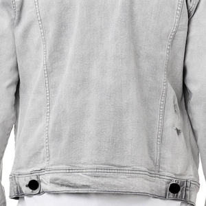 New Arrival Fashion <b>Denim</b> <b>Jackets</b> for <b>Men</b> and High Quality Custom Logo Best Design <b>Men</b> Ripped <b>Denim</b> <b>Jacket</b> - Product Image 4