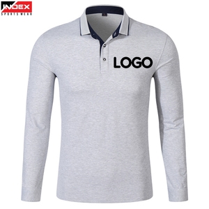 Polo à manches longues pour hommes, très demandé, avec logo personnalisé, fournisseur en gros de vêtements - Product Image 1