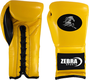 Fabrication en usine de gants de boxe sur mesure, 100% cuir véritable, professionnels, à lacets, nouvelle vente. - Product Image 3