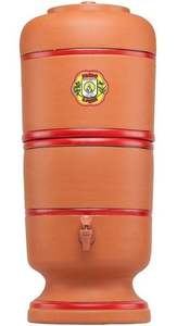 Distributeur d'eau en terre cuite artisanal élégant et de qualité supérieure, avec filtre à eau en argile pour un refroidissement naturel et une eau potable saine - Product Image 4