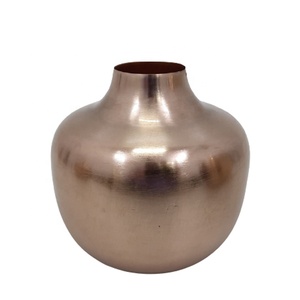 Venta al por mayor de lujo florero de Metal para la decoración del hogar florero de Metal Chapado en latón florero hecho a mano - Product Image 4