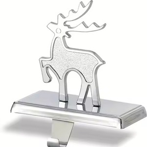 Handmade Christmas <b>Stocking</b> <b>Holder</b> Decorative Metal Accent for Festive Styling - Product Image 1
