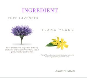 Savon naturel Khadi à la lavande et à l'ylang-ylang avec fleurs de lavande pour une peau douce, savon aux herbes, savon pour le bain - Product Image 2