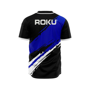 ชุดเครื่องแบบเบสบอลของผู้ชายผ้าโพลีเอสเตอร์100% ชุดเล่นโลโก้แบบสั่งตัดระบายอากาศได้ดีมีไซส์ใหญ่พิเศษวางจำหน่าย - Product Image 2