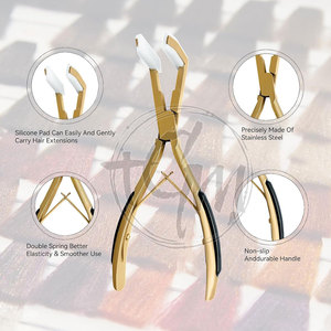 Kit de herramientas duraderas para extensiones de cabello, alicates profesionales, aguja, gancho, bucle y cuentas para servicio de extensiones de cabello en salón. - Product Image 3
