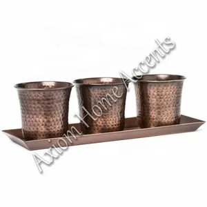 Ensemble de jardinières en métal contemporain pour plantes d'intérieur, décoration élégante pour la maison et le bureau, pots de fleurs décoratifs pour petits espaces - Product Image 4