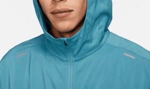 Custom Men Hooded Lightweight Waterproof Breathable Windbreaker <b>Jacket</b> Full Zip Safari Style Outdoor Running Sports OEM ODM - Product Image 3