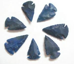 Rojo teñido pequeñas puntas de flecha | Tamaño pequeño de puntas de flecha natural - Product Image 3