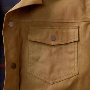 SUQAINA FASHION GARMENTS Men's Winter 100% Cotton Breathable Casual Turn-down Collar Polyester Lining Wax Cotton <b>Canvas</b> <b>Jacket</b> - Product Image 3
