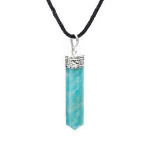 Colgante de lápiz con capuchón de amazonita, ágata de Mirani, piedra preciosa, temática de hadas, decoración para el hogar y regalo, excelente precio, Gujarat - Product Image 1