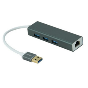 อะแดปเตอร์ฮับ USB 3.0 พร้อมพอร์ต LAN กิกะบิต 3 พอร์ต สำหรับขยายพอร์ต USB สำหรับแล็ปท็อปและเดสก์ท็อป - Product Image 4