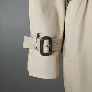 Manteau trench décontracté mi-long pour femme, best-seller, avec ceinture, plusieurs poches, respirant, col à revers, imperméable, coupe-vent - Product Image 2
