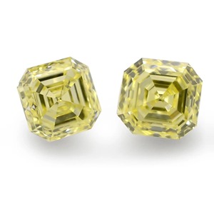 เพชร CVD สีเหลืองแฟนซี 5 กะรัต เจียระไนแบบ Asscher ระดับ VS2 ได้รับการรับรองจาก IGI คุณภาพการเจียระไน 3EX สำหรับผู้ค้าส่งและผู้นำเข้าเพชร - Product Image 5