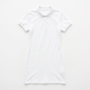 Camisa Blanca para Mujer, 100% Algodón, para Vestir, Manga Corta, Cuello con Solapa, Estampado Frontal, Logotipo Personalizado, Servicio OEM - Product Image 1