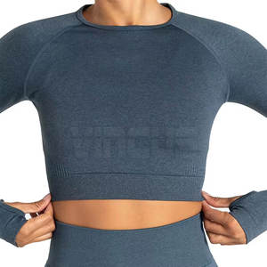 Hauts de sport respirants et confortables à manches longues pour femmes – Idéaux pour l'entraînement, le fitness, le yoga et la course à pied - Product Image 5