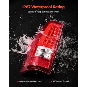 Gruppo Luci Posteriori a LED Compatibili per Chevy Silverado 1500/1500 HD 2003-2006 e Chevy Classic 2007, Set da 2 Pezzi DRi - Product Image 5