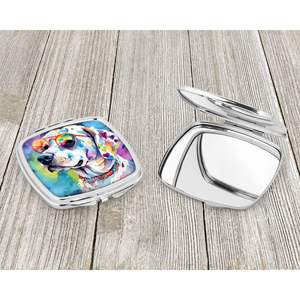 Hippie Dawg Compact décoratif voyage maquillage miroir poche pliant portable pour femmes et filles cadeau - Product Image 3