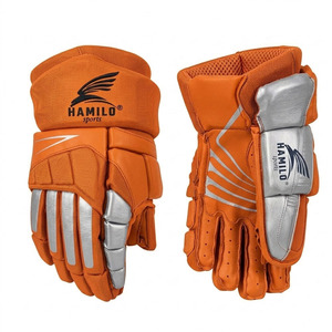 Gants de hockey sur glace à doigts entiers, best-seller, pour entraînement professionnel, nouveau design, équipement de lacrosse pour jeunes, gants de hockey sur glace pour terrain. - Product Image 4