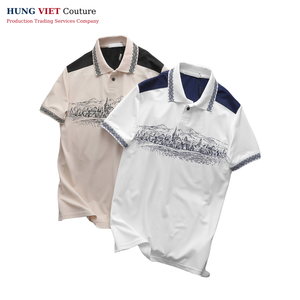 เสื้อยืดใช้ได้ทั้งชายและหญิงเสื้อโปโลธรรมดาพิมพ์ลายดิจิทัลพิมพ์พิมพ์โลโก้ตามสั่ง - Product Image 1