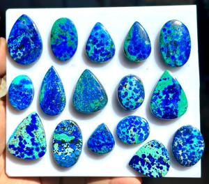 Pierres précieuses d'azurite naturelle en gros d'usine, pierres polies de formes variées pour accessoires de bijouterie - Product Image 1
