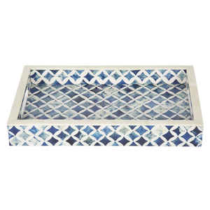 Plateau d'incrustation d'os en bois naturel fabriqué à la main assiette de service personnalisée de haute qualité pour les restaurants à la maison hôtels directement-classique - Product Image 1