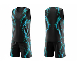 Uniforme de Baloncesto Duradero, Tela Sublimada, Conjunto Deportivo Personalizado, Jersey y Pantalones Cortos, Ropa Deportiva para Hombres, Mujeres y Jóvenes - Product Image 4