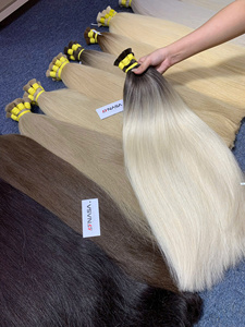 Extensiones de Cabello Nasa, Doble Trama, Calidad Premium, Cabello Virgen Vietnamita, 100g, Liso Natural, Todos los Colores, 55 cm de Largo - Product Image 4