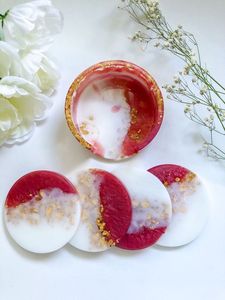 Handmade Resin Drink <b>Coasters</b> – Durable Protective Table Mats Decorative Epoxy Resin <b>Coaster</b> <b>Set</b> – Modern Gift for Home Lovers - Product Image 4