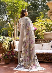 Nouvel ensemble de 3 pièces non cousues en tissu lawn brodé de luxe, de marque, best-seller, pour tenue de soirée, avec services OEM, vente en gros à bas prix - Product Image 5