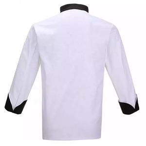 เสื้อเชฟแขนสั้นสำหรับผู้หญิงและผู้ชาย ผ้าทวิล สำหรับร้านอาหาร บาร์ ครัว ชุดยูนิฟอร์มแบบมีซิป สำหรับมืออาชีพ - Product Image 3