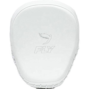 Dernier modèle OEM Gants de frappe en cuir de vachette véritable avec protection des doigts pour la boxe, le MMA, le Muay Thai et le Kickboxing – Blanc - Product Image 2