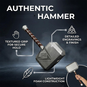 Marteau Thor pour adulte, livraison directe d'usine, usage extérieur, poignée en acier antidérapante, qualité industrielle, garantie 3 ans, le plus vendu - Product Image 2