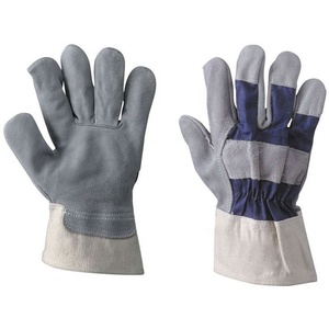 Gants de travail en cuir de vache fendu pour homme, accessoires de sécurité personnalisés, en cuir de vache, personnalisés - Product Image 2