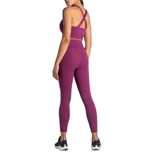 OEM New Style Women Gym Yoga set Wear Sports High Waist soft Hips Lifting Legging <b>Bra</b> Set for Women/Girls - Product Image 1