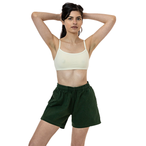 Shorts deportivos sexys para mujer, de cintura media, transpirables, de corte regular, cómodos, ecológicos, de secado rápido, de algodón sólido, para gimnasio. - Product Image 1