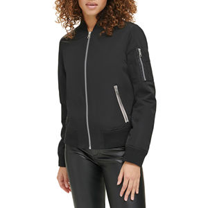 Blouson Bomber Personnalisé avec Logo pour Femme – Veste Tendance à Fermeture Éclair Intégrale Style Universitaire pour Femme – Vente en Gros - Product Image 4