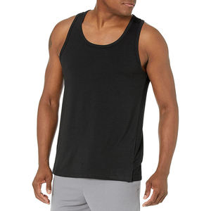 Men's Tank Tops Comfortable Quick Dry Light <b>Weight</b> Casual Gym Workout High Quality Solid Color Crocheted 120g - Product Image 2