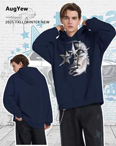 Sweat-shirt oversize pour homme, style streetwear décontracté, vêtements de sport, tissu épais de qualité supérieure, style pull. - Product Image 3