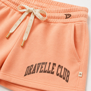 Dravelle Club Women's Peach Nonwoven Breathable Eco-Friendly Spandex/Cotton Shorts with <b>Drawstring</b> Waist Casual Style - Product Image 2