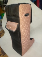 SAC À CHAUSSURES D'ÉQUITATION TISSU À PAILLETTES MULTI COULEUR LONG BOTTE CASQUE SAC À DOS TOILAGE POCHE POCHE TOUS LES TYPES DE SACS