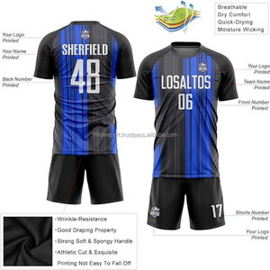 Wholesale Custom Winter Soccer Jerseys-100% Polyester Short Sleeve Football Shirts with Digital Printing - Product Image 3