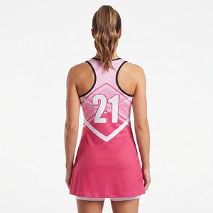 Professional Sublimated Netball Women's Custom Number and Name Netball Jersey 100% Polyester Women Netball Jerseys - Product Image 2