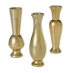 Juego de Jarrones de Mesa de Latón Hechos a Mano con Acabado Dorado, Adorno Decorativo para el Hogar, para la Sala de Estar, Diseño de Interiores, para Decoración del Hogar - Product Image 5