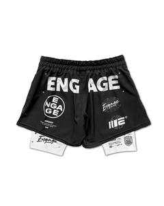 Pantalones Cortos de MMA Engage, Estilo Plano, Tela Suave, Ajuste Holgado, Uso Diario, Ropa Deportiva de Entrenamiento, Diseño Cómodo, Ligero y Transpirable - Product Image 3