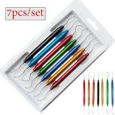 Instrumento médico para clínica dental, cureta profesional, raspador de acero inoxidable, cureta periodontal, juego de instrumentos de higiene dental. - Product Image 5