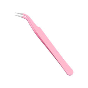 Pince à épiler professionnelle portable pour cils, en acier inoxydable, pour extensions de cils - Product Image 1