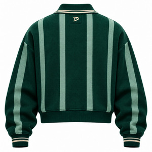 <b>Mens</b> Cotton Fleece Hoodie Knitted Pullover Sweatshirt Regular Fit Crew Neck Chevron Patchwork <b>Winter</b> Casual <b>Wear</b> - Product Image 3