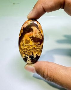 พลอยแจสเปอร์คาโบชองคุณภาพสูง 100% ธรรมชาติ รูปทรงวงรี สำหรับทำเครื่องประดับ ขายส่งจำนวนมากจากไจปุร์ - Product Image 4