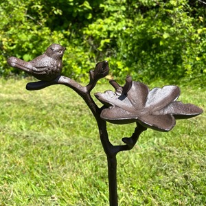 Mangeoire à oiseaux décorative en métal pour l'extérieur, à suspendre, pour jardin, patio, maison - Product Image 6