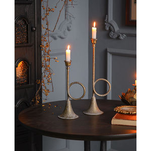 Élégant Porte-Bougie Vintage Créatif en Métal Moderne pour Décoration Romantique de la Maison et Centre de Table de Noël - Product Image 2